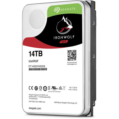 Seagate 14TB IronWolf 7200 rpm SATA III 3.5" Internal NAS HDD