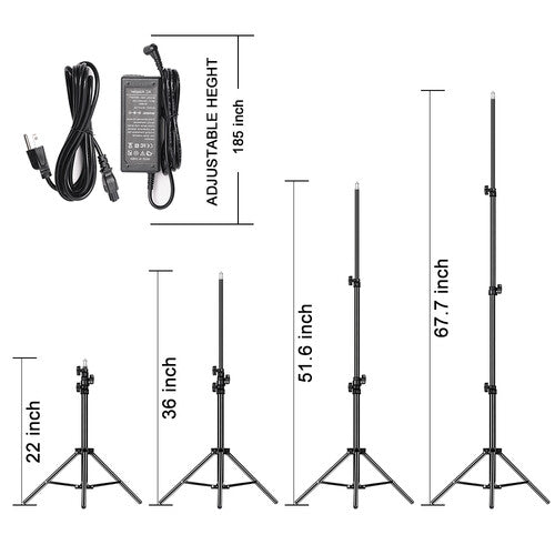 GVM 800D-RGB LED Light Panel (2-Light Kit)