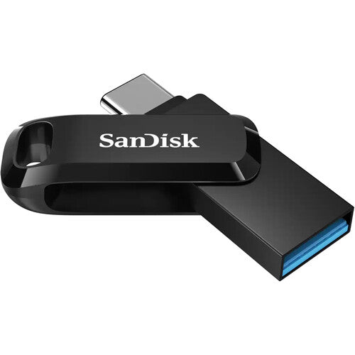 SanDisk 64GB Ultra Dual Drive Go 2-in-1 Flash Drive (Black)