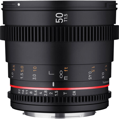 Rokinon 50mm T1.5 DSX High-Speed Cine Lens (EF Mount)