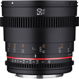 Rokinon 50mm T1.5 DSX High-Speed Cine Lens (EF Mount)