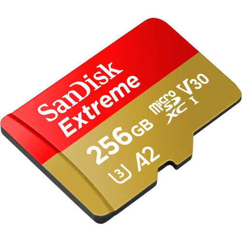 SanDisk 256GB Extreme UHS-I microSDXC Memory Card with SD Adapter