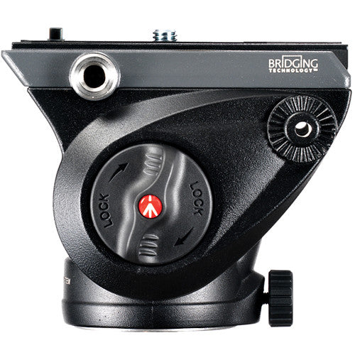 Manfrotto 500 Fluid Video Head with 190X Video Aluminum Tripod & Leveling Column Kit