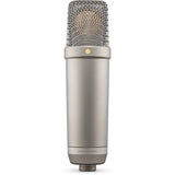 RODE Large-Diaphragm Cardioid Condenser XLR/USB Microphone (Silver)