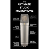 RODE Large-Diaphragm Cardioid Condenser Microphone (Black)