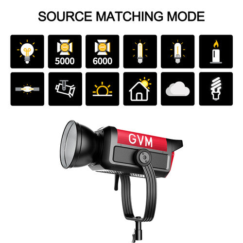 GVM Pro SD500B Bi-Color LED Monolight (500W)