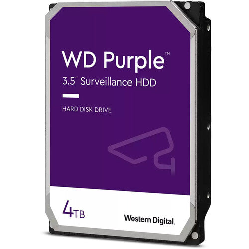 WD 4TB Purple 5400 rpm SATA III 3.5" Internal Surveillance Hard Drive