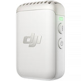 DJI Mic 2 Clip-On Transmitter/Recorder with Built-In Microphone (2.4 GHz, Platinum White)