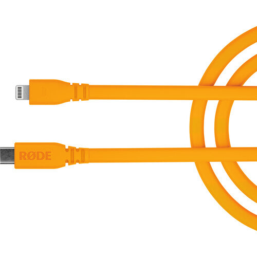 RODE SC19 Lightning to USB-C Cable (Orange, 5')