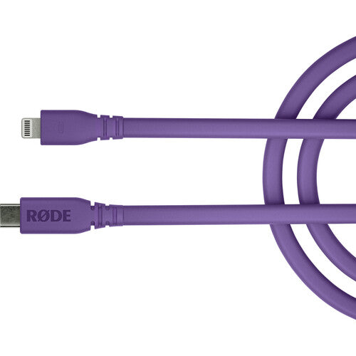 RODE SC19 Lightning to USB-C Cable (Purple, 5')