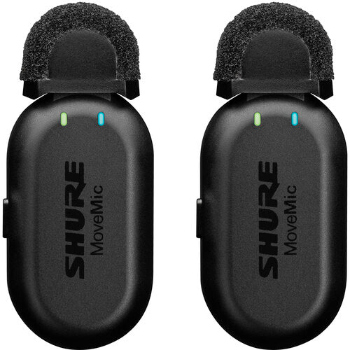 Shure MoveMic Two 2-Person Clip-On Wireless Microphone System for Mobile Devices