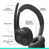 Logitech Zone 300 Wireless Headset (Midnight Black)