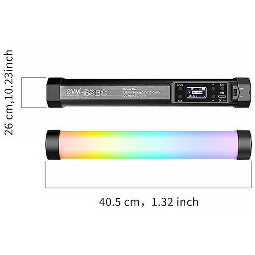 GVM BX8C RGB LED Tube Light (15.9")