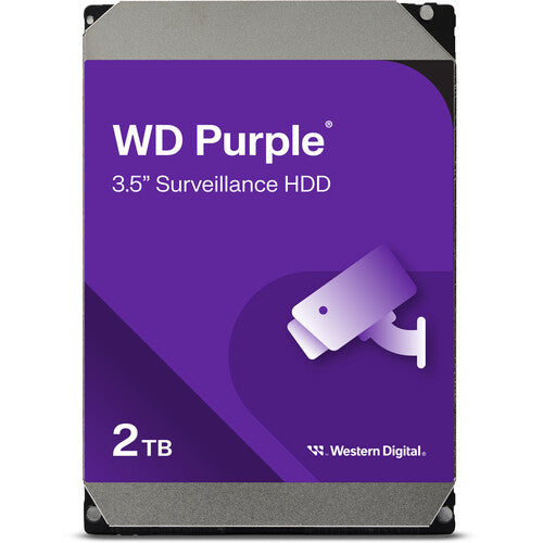 WD 2TB Purple SATA III 3.5" Internal Surveillance Hard Drive