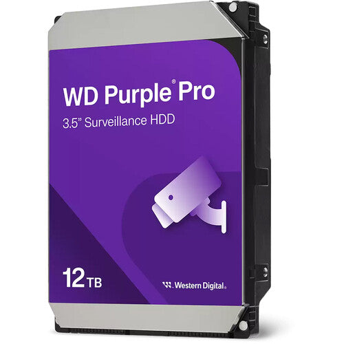 WD 12TB Purple Pro 7200 rpm SATA III 3.5" Internal Surveillance Hard Drive