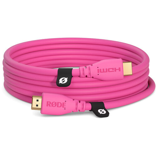 RODE HDMI 2.0 Cable (9.8', Pink)