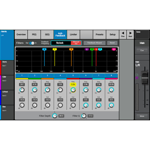 QSC TouchMix-30 Pro 32-Channel Compact Digital Mixer with Touchscreen