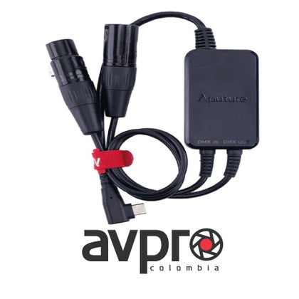 Aputure Active USB-C to 5-Pin DMX In & Out Adapter for MT Pro & INFINIBARs