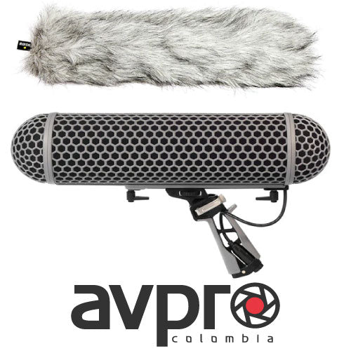 RODE Blimp Windshield and Rycote Shock Mount Suspension System for Shotgun Microphones