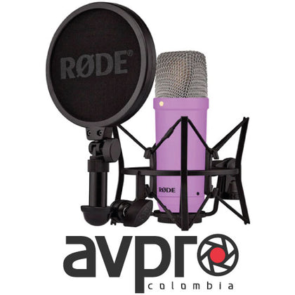 RODE NT1 Signature Series Large-Diaphragm Condenser Microphone (Purple)