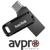 SanDisk 256GB Ultra Dual Drive Go 2-in-1 Flash Drive (Black)