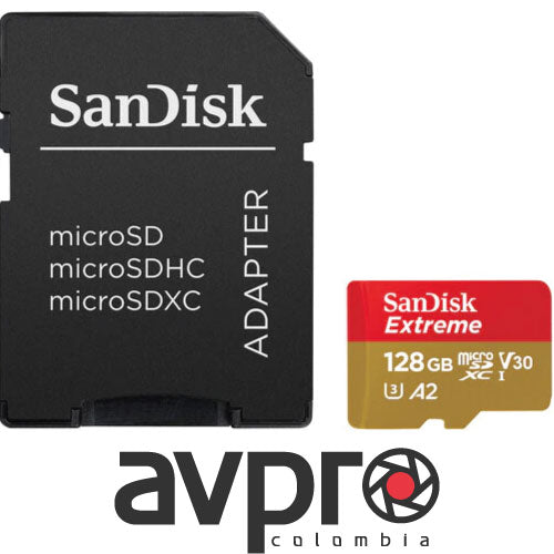 SanDisk 128GB Extreme UHS-I microSDXC Memory Card with SD Adapter