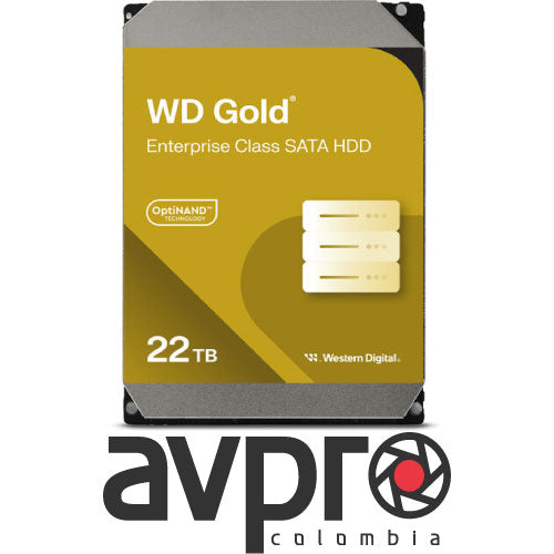 WD 22TB Gold 7200 rpm SATA III 3.5" Internal Enterprise HDD