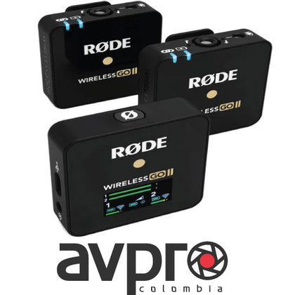 RODE Wireless GO II 2-Person Compact Digital Wireless Microphone System/Recorder (2.4 GHz, Black)