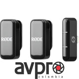 RODE Wireless Micro 2-Person Ultracompact Wireless Microphone System with USB-C Connector (2.4 GHz, Black)