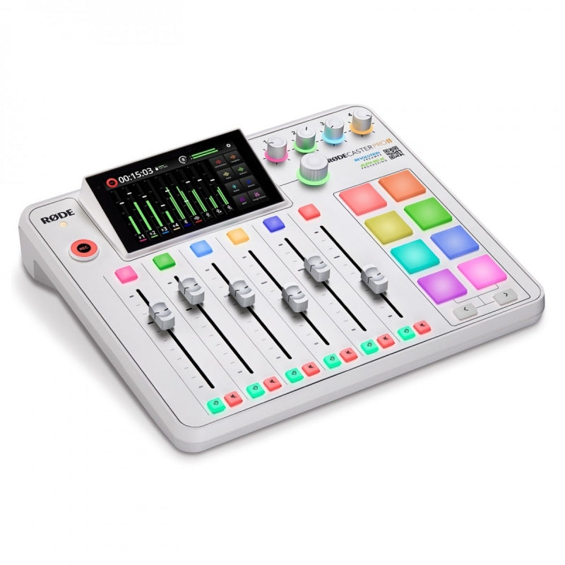 RODE RODECaster Pro II Integrated Audio Production Studio (White)