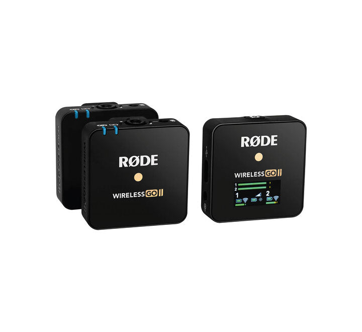 RODE Wireless GO II 2-Person Compact Digital Wireless Microphone System/Recorder (2.4 GHz, Black)